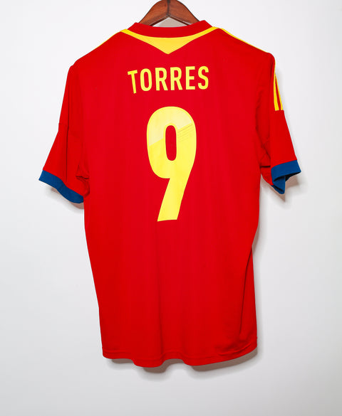 2012 Spain Home Kit #9 Torres ( L )