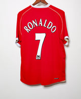 2006 Manchester United Home #7 Ronaldo ( XL )
