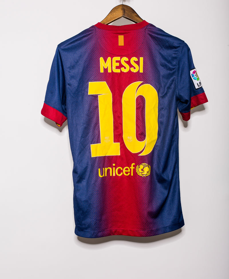 Barcelona 2012-13 Messi Home Kit (S)