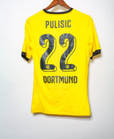 2015 Euro Home Dortmund #22 Pulisic Kit ( Player Fit Large )