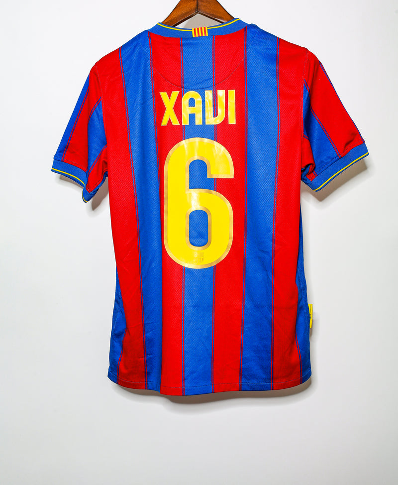 2009 FC Barcelona Home #6 Xavi ( S )