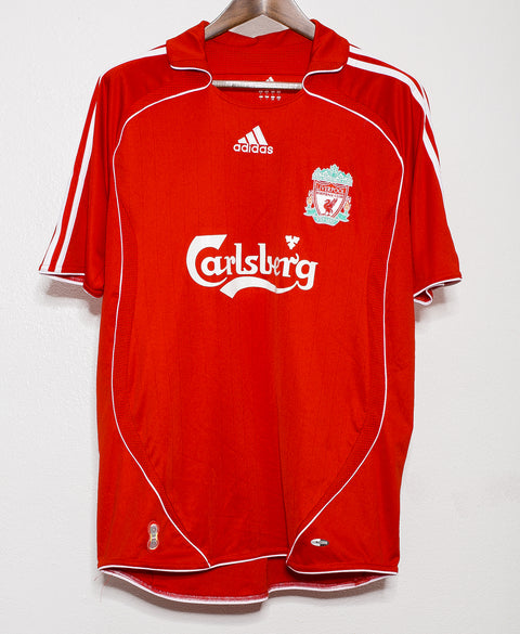 2007 Liverpool Home #8 Gerrard ( L )