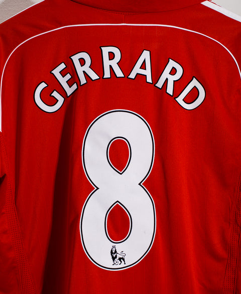 2007 Liverpool Home #8 Gerrard ( L )