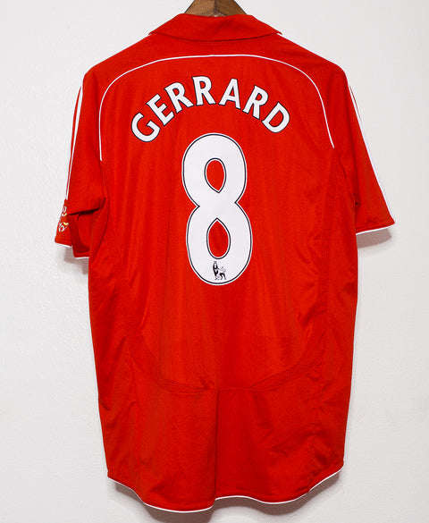 2007 Liverpool Home #8 Gerrard ( L )