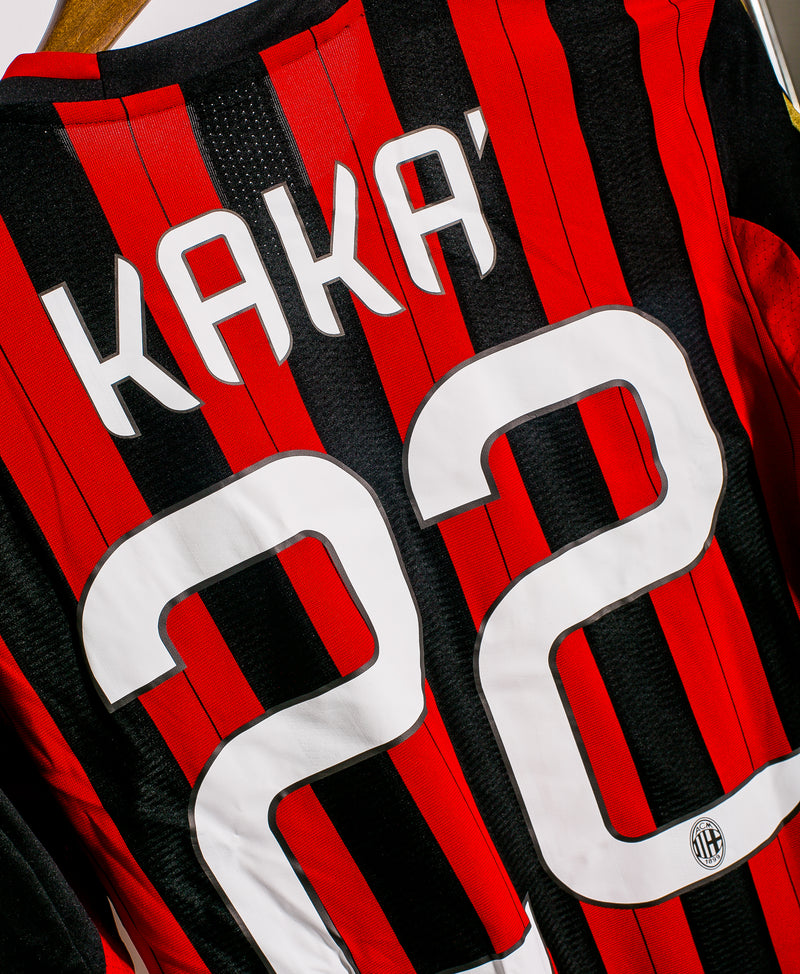 2013-14 AC Milan home No.22 KAKA S/S UEFA Champions League 13-14 ACM jersey