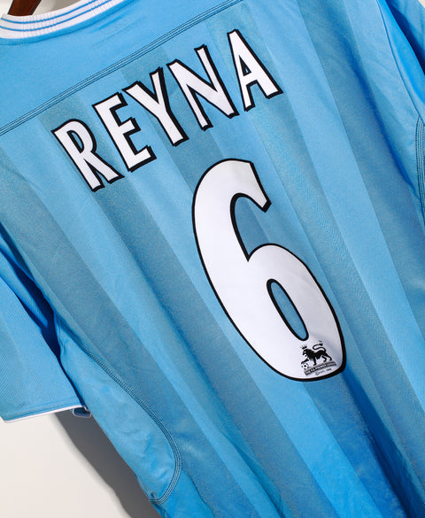 2003 Manchester City Home Kit #6 Reyna BNWT ( M )