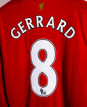 2009 Liverpool Home #8 Gerrard ( L )