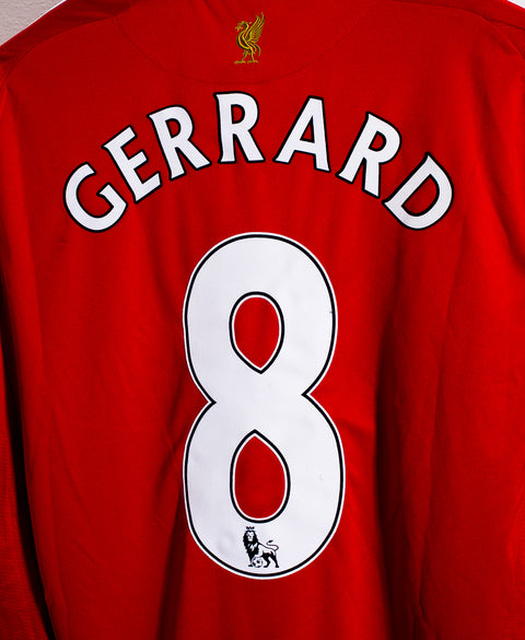 2009 Liverpool Home #8 Gerrard ( L )