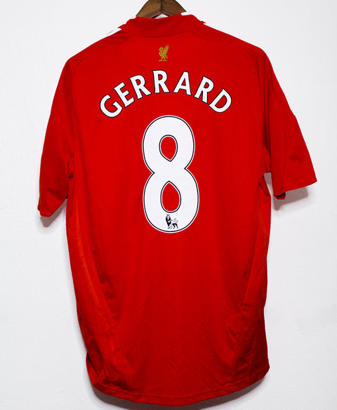 2009 Liverpool Home #8 Gerrard ( L )