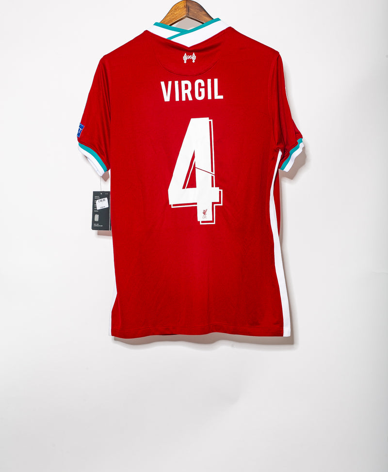 Liverpool 2020-21 Virgil Van Dijk Home Kit BNWT (L)