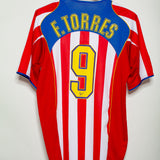 ATLETICO MADRID 2004-05 TORRES HOME KIT ( L )