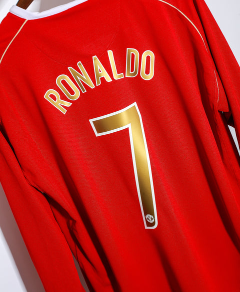 2006 - 2007 Manchester United Home LS #7 Ronaldo ( XL )