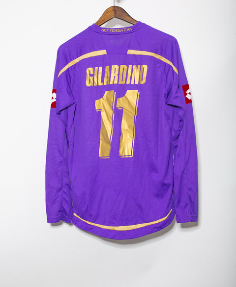 Fiorentina 2009-10 Gilardino Long Sleeve Home Kit (XL)