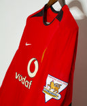 Manchester United 2002-03 Ronaldo Long Sleeve Home Kit (L)