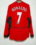 Manchester United 2002-03 Ronaldo Long Sleeve Home Kit (L)
