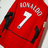 Manchester United 2002-03 Ronaldo Long Sleeve Home Kit (L)