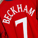 England 2002 Beckham Long Sleeve Reversible Away Kit (M) SOLD IN STORE