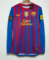 Barcelona 2011-12 Messi Long Sleeve Player Issue Home Kit BNWT (L)