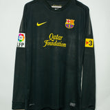 Barcelona 2011-12 Pique Long Sleeve Away Kit (2XL)