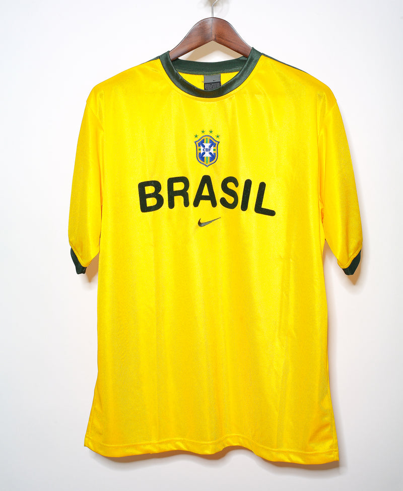 2002-03 Brazil Nike Training Shirt - 9/10 - (M)