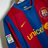 Barcelona 2007-08 Ronaldinho Home Kit (L)