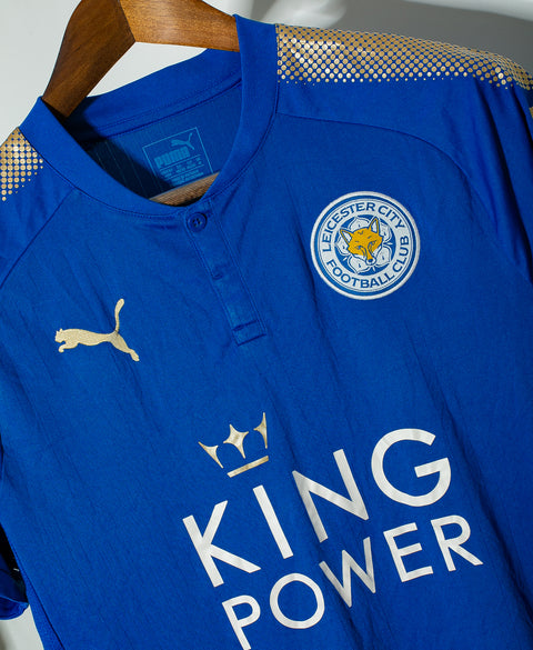 Leicester City 2017-18 Vardy Home Kit (M)