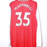 Arsenal 2019-20 Martinelli Long Sleeve Home Kit (3XL)