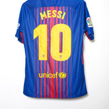 Barcelona 2017-18 Messi Home Kit (M)