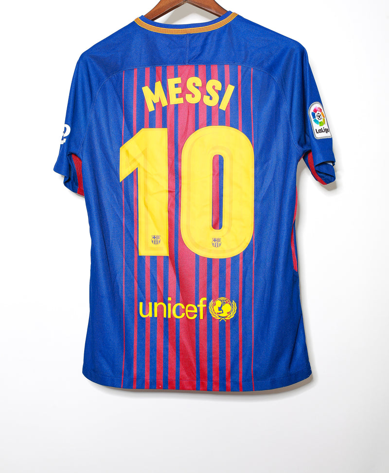 Barcelona 2017-18 Messi Home Kit (M)