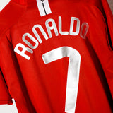 Manchester United 2007-08 Ronaldo Home UCL Kit (L)