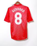 2010 - 2011 Liverpool Home Gerrard #8 ( S )
