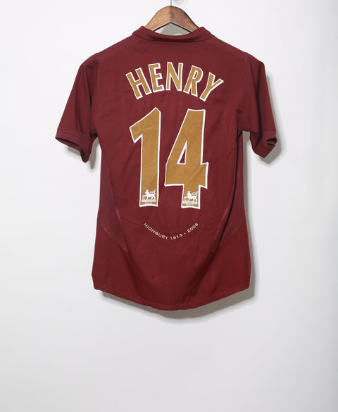 Arsenal 2005-06 Henry Home Kit (YXL)