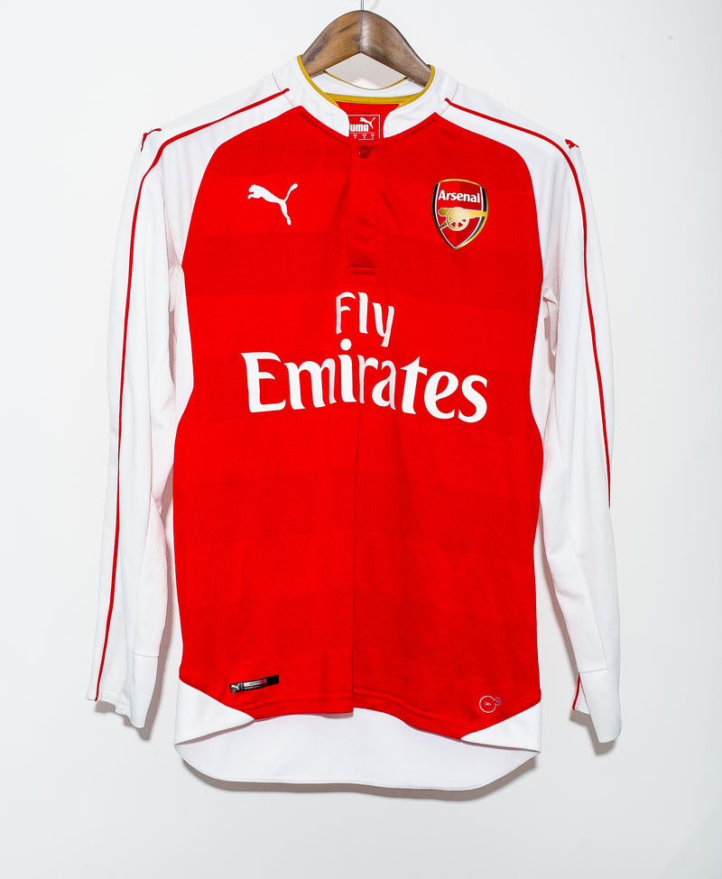 Arsenal 2015 Long Sleeve Rosicky Home Kit (S)