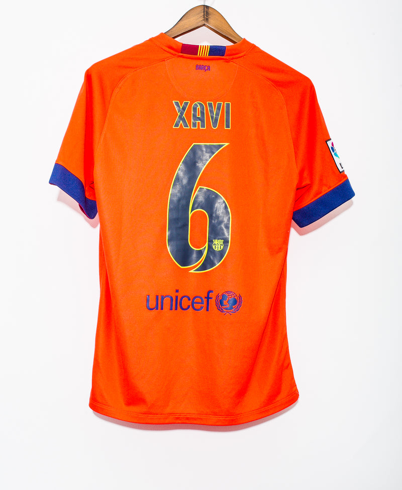 Barcelona 2014 Xavi Away Kit