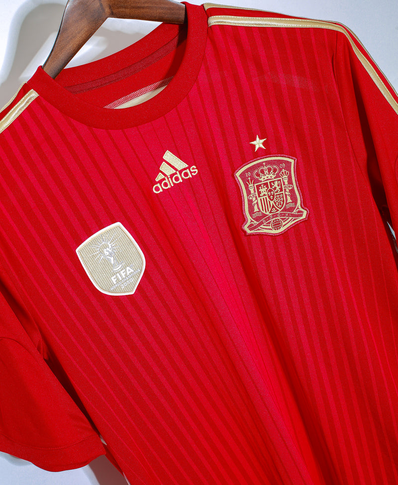 SPAIN 2013-14 GOALKEEPER SHIRT ADIDAS JERSEY SOCCER SIZE M