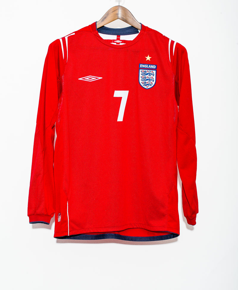England 2004 Longsleeve Beckham Away Kit