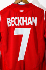 England 2004 Longsleeve Beckham Away Kit
