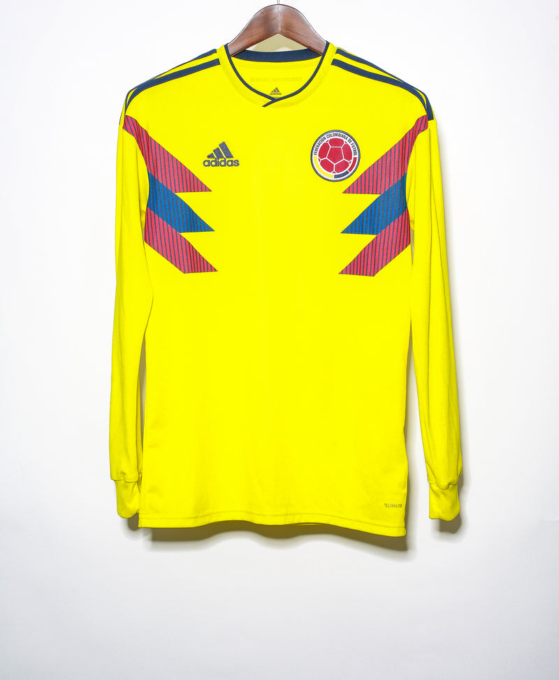Colombia 2018 World Cup Long Sleeve Home Kit (S)