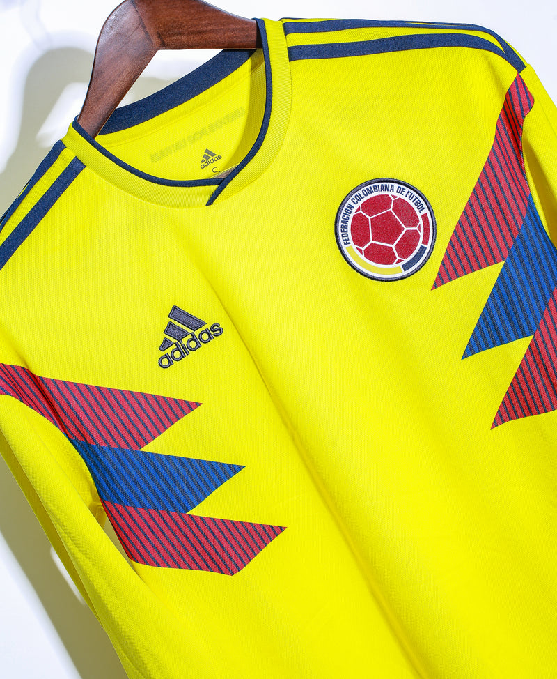 Colombia 2018 World Cup Long Sleeve Home Kit (S)