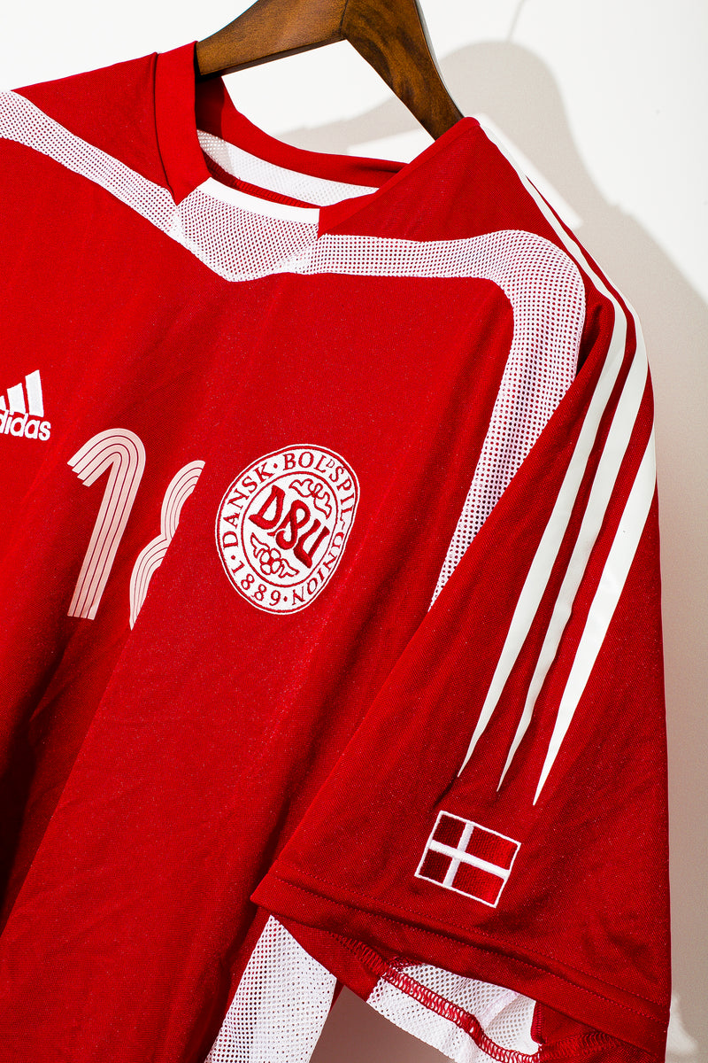 Denmark 2005 Match Worn Home Kit #18