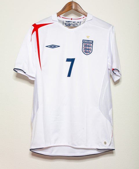 England 2006 Beckham Home Kit (L)