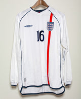 England 2002 Southgate Long Sleeve Home Kit (XL)