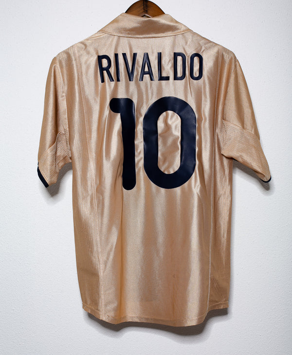 Barcelona 2001-02 Rivaldo Away Kit (M)