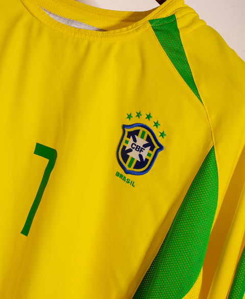 Brazil 2002 Ronaldinho Home Kit (XL)