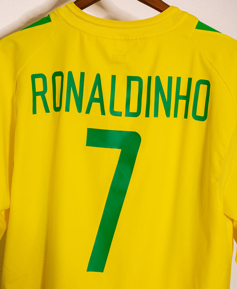 Brazil 2002 Ronaldinho Home Kit (XL)