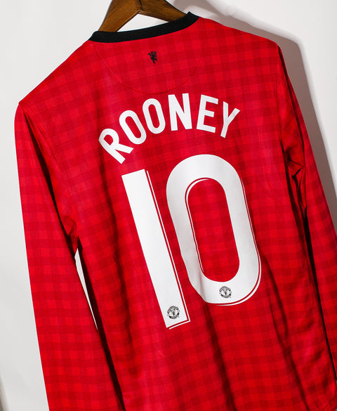 2012 Manchester United Home Long Sleeve #10 Rooney ( M )