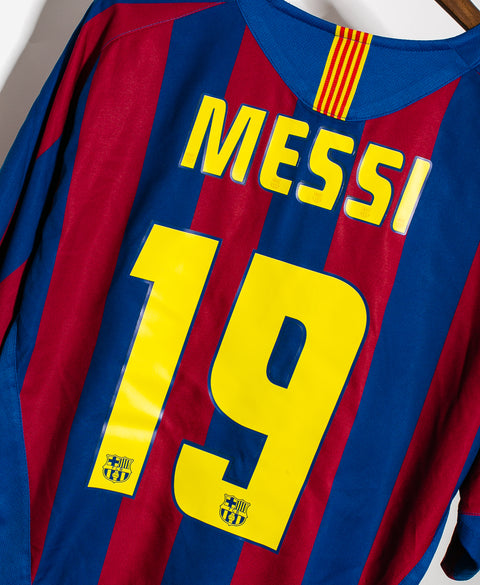 2005 FC Barcelona Home #19 Messi ( XL )