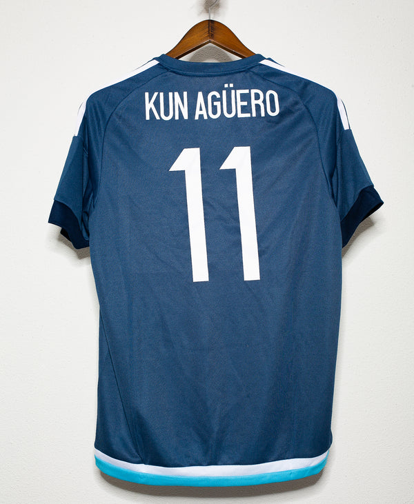 Argentina 2015 Aguero Away Kit (M)