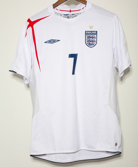 England 2006 Beckham Home Kit (L)