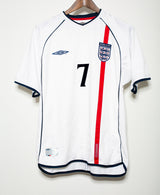 England 2002 Beckham Home Kit (L)